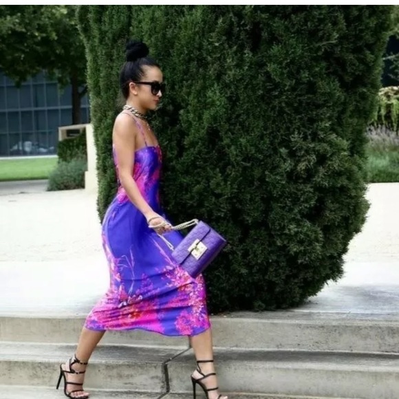 Banana Republic Midi Slip Dress floral straps New - Picture 3 of 10